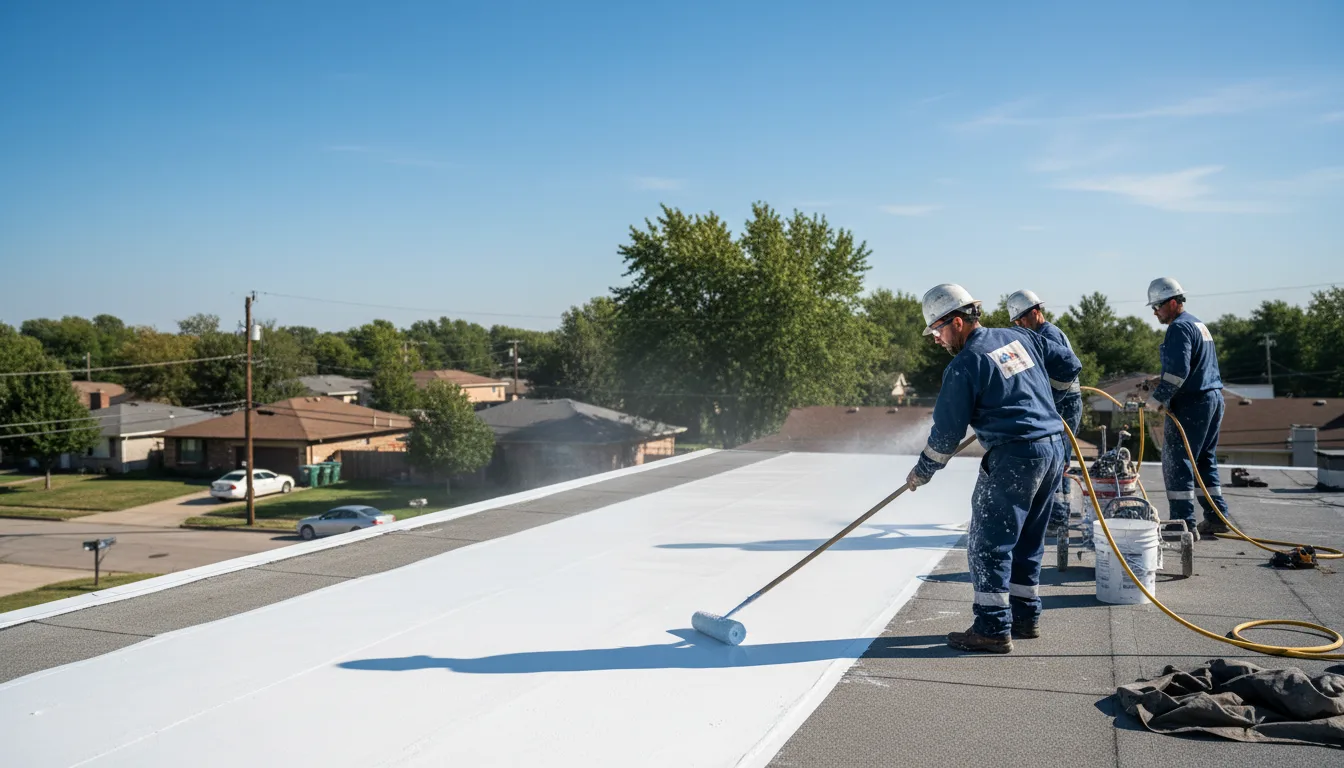 Commercial roof coating in Pleasureville, KY near me